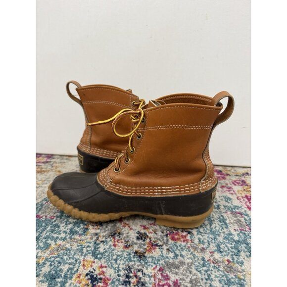 L.L. BEAN Women's Tan/Brown 6" Shaft Bean Boots Sz 7 - Picture 3 of 9